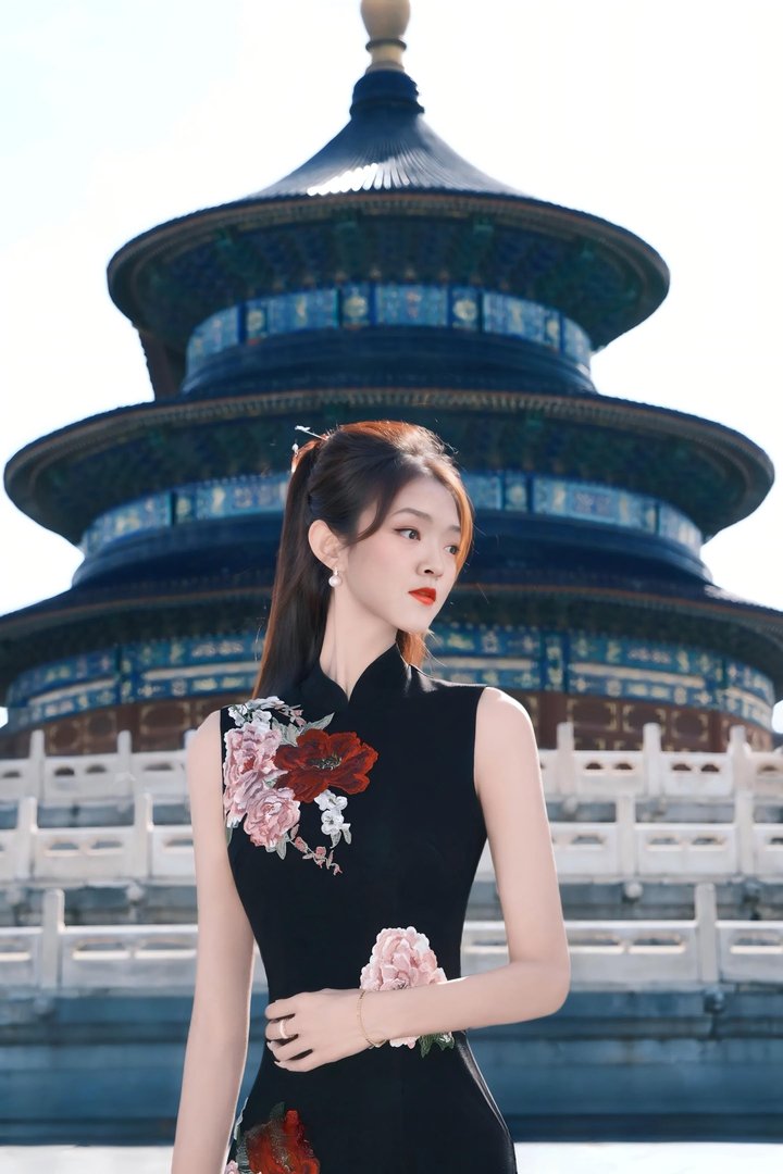 天坛旗袍照_8
